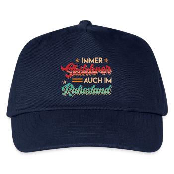 Rente IMMER SKIFAHRER AUCH IM RUHESTAND Lustig - Kinder Basecap - Navy - Vorne