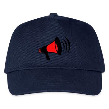 mega, megaphone, megaphone, demonstrate, call, cry - Kids’ Baseball Cap - navy - Front