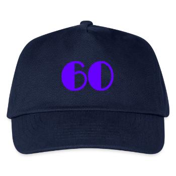 60 YEARS. 60TH ANNIVERSARY. BIRTHDAY 60 YEARS. 60 - Kids’ Baseball Cap - navy - Front