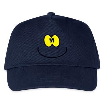 sourire, s'il vous plaît / smile, please (2c) - Casquette de baseball Enfant - marine - Devant