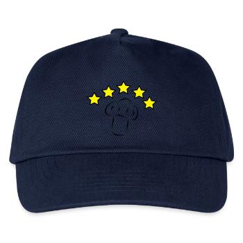kochhut_stylisch_2_farbig - Kinder Basecap - Navy - Vorne
