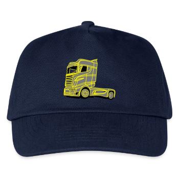 LKW Brummi - Kinder Basecap - Navy - Vorne
