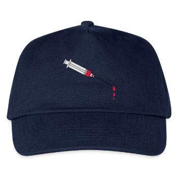 Blood Syringe - Kids’ Baseball Cap - navy - Front