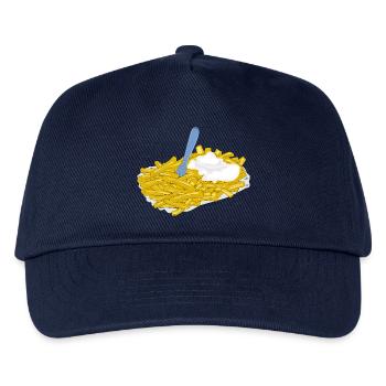 pommes frites speise fast food - Kinder Basecap - Navy - Vorne