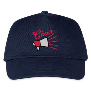 Cheer Megafon sprechen Symbol - Kinder Basecap - Navy - Vorne