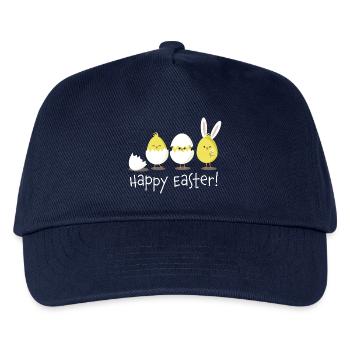 Happy Easter Chick Egg Easter Egg - Kids’ Baseball Cap - navy - Front