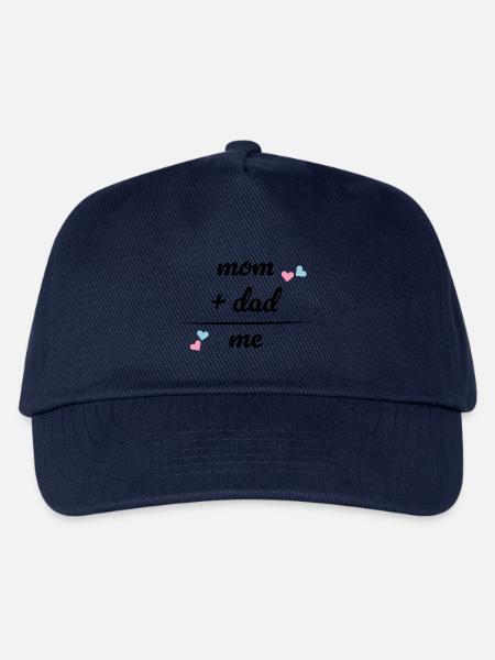 Mum And Dad = Me - Babybody - Geschenk- Geburt - Kinder Basecap - Navy