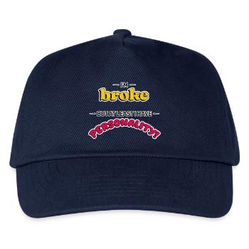 Reich an Persönlichkeit - Kinder Basecap - Navy - Vorne