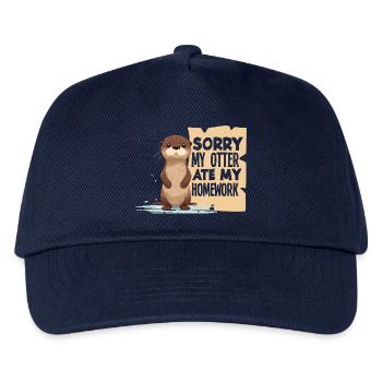 Seeotter Cartoon Ate My Homework - Kinder Basecap - Navy - Vorne