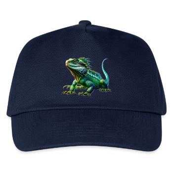 Chinesische Wasseragame - Kinder Basecap - Navy - Vorne
