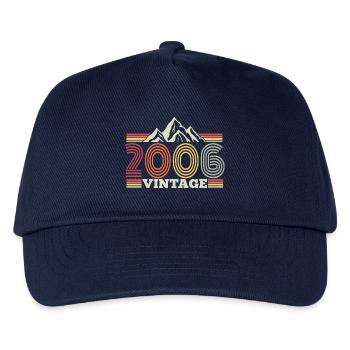 18th Birthday Vintage Mountains Hiking - Kids’ Baseball Cap - navy - Front