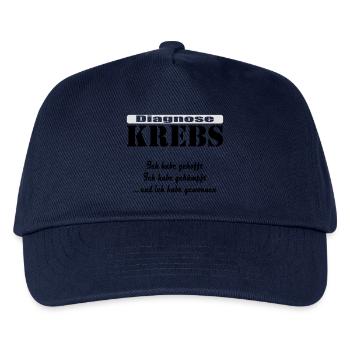 "Diagnose Krebs" by Claudia-Moda - Kinder Basecap - Navy - Vorne