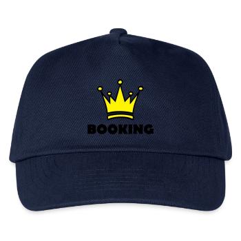 booking - Kids’ Baseball Cap - navy - Front
