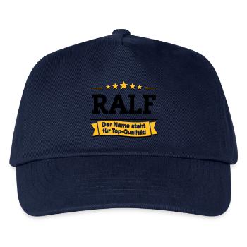 Ralf – Der Name steht für Top-Qualität! - Kinder Basecap - Navy - Vorne