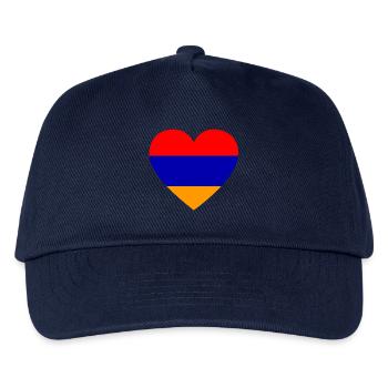 Love love gift armenia armenia - Kids’ Baseball Cap - navy - Front