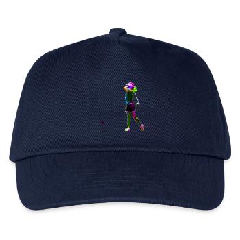 Colourful golfer - Kids’ Baseball Cap - navy - Front
