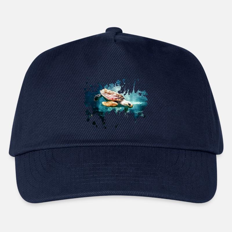Schildkröte Splash - Kinder Basecap - Navy