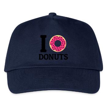 I love donuts - Kinder Basecap - Navy - Vorne