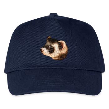 Marder Kopf, süße tieremotive tochter - Kinder Basecap - Navy - Vorne