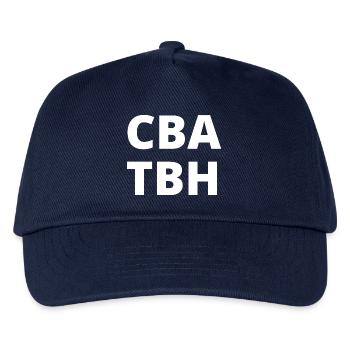 Can't Be Arsed To Be Honest (CBA TBH) - Kids’ Baseball Cap - navy - Front