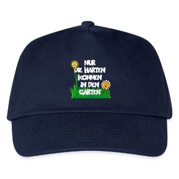 NUR DIE HARTEN KOMMEN IN DEN GARTEN - Kinder Basecap - Navy - Vorne