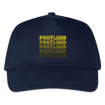 Faute de frappe du gradient rétro de Portland - Casquette de baseball Enfant - marine - Devant