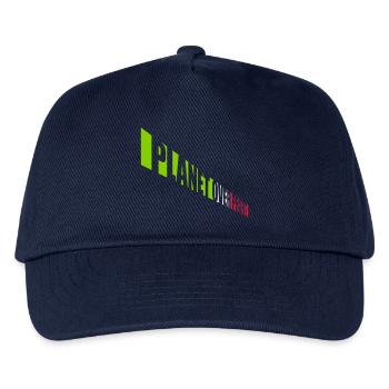 planet over profit quote - Kids’ Baseball Cap - navy - Front