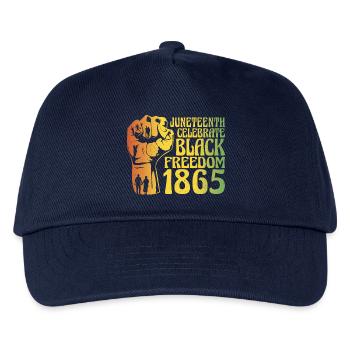 Juneteenth Black Freedom 1865 - Kinder Basecap - Navy - Vorne
