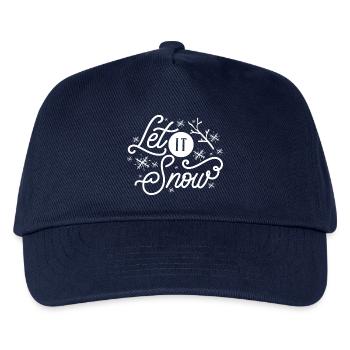 Let it Snow - Kids’ Baseball Cap - navy - Front