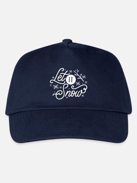 Let it Snow - Kids’ Baseball Cap - navy