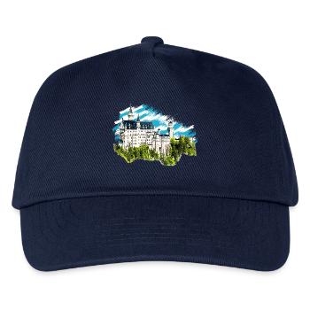 Schloss Neuschwanstein - Kinder Basecap - Navy - Vorne
