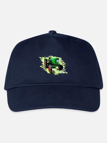 Dieselross F12 Oldtimer Traktor - Kinder Basecap - Navy