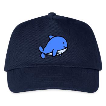 Baby Whale Comic - Kids’ Baseball Cap - navy - Front