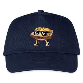 Leberkas mit Style & Attitüde. - Kinder Basecap - Navy - Vorne