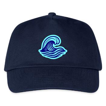 Meer Welle Ozean - Kinder Basecap - Navy - Vorne