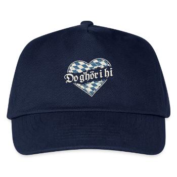 Do g’hör i hi – Bayerisches Herz Dialekt - Kinder Basecap - Navy - Vorne