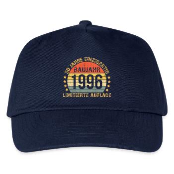 1996 Geburtstag 30 Dekoration 30er 30. Geburtstag  - Kinder Basecap - Navy - Vorne