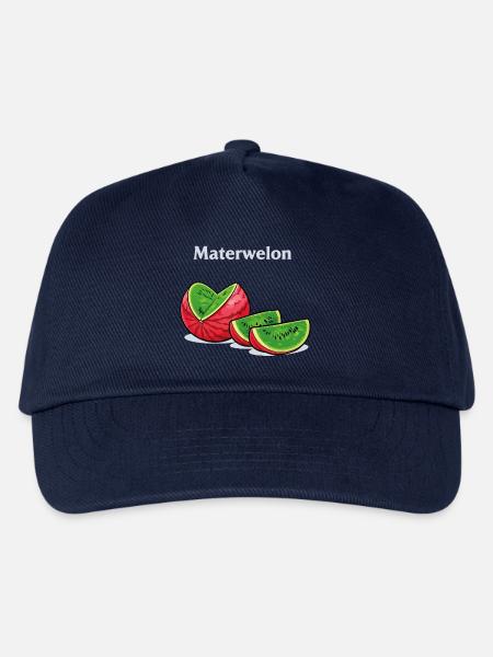 Lustiges Materwelon Meme Design mit absurdem Humor - Kinder Basecap - Navy
