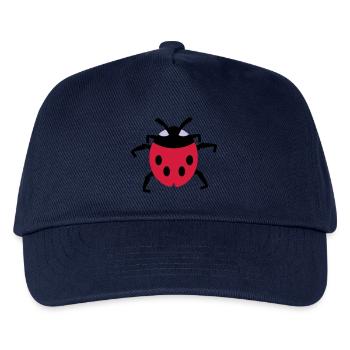 Marienkäfer / ladybug (3c) - Kinder Basecap - Navy - Vorne