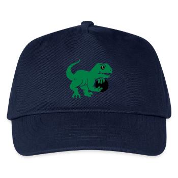 bowling dino (Kegeln, 3c) - Kinder Basecap - Navy - Vorne