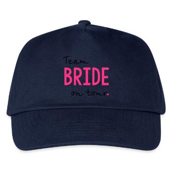 Team Bride on Tour Junggesellinnenabschied - Kinder Basecap - Navy - Vorne