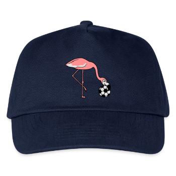 kick football club play ball kicker laugh - Kids’ Baseball Cap - navy - Front