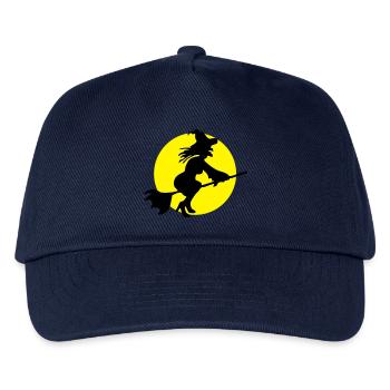 Flying witch - Kids’ Baseball Cap - navy - Front