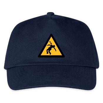 elektriker blitzschlag signalisiert gefahr - Kinder Basecap - Navy - Vorne