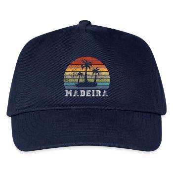 Madeira Portugal Vintage Design - Kinder Basecap - Navy - Vorne