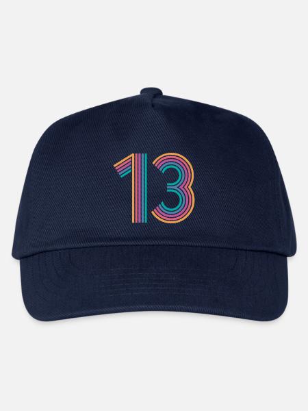 Cooles Geschenk zum 13. Geburtstag von 13 - 13 Jahren - Kinder Basecap - Navy