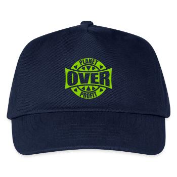 planet over profit Zitat - Kinder Basecap - Navy - Vorne