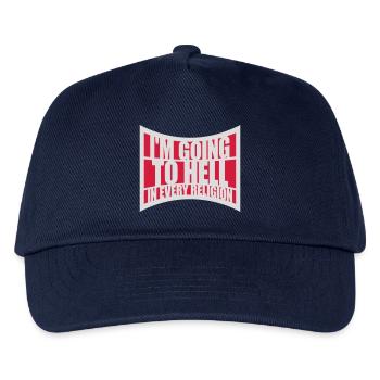 in going to hell - Kids’ Baseball Cap - navy - Front