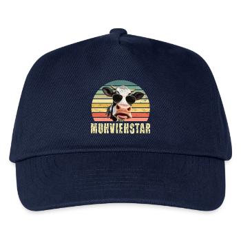 Kuh Kühe - Kinder Basecap - Navy - Vorne