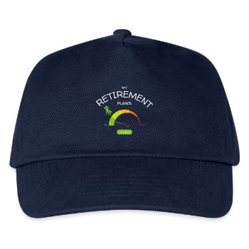 Ruhestandspläne: entspanntes niedriges Stresslevel - Kinder Basecap - Navy - Vorne